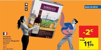 Carrefour Frankrijk bordeaux la cave d’augustin florent aanbieding