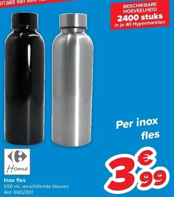 Carrefour Inox fl es aanbieding