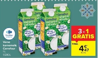 Verse karnemelk carrefour 1 l