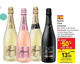 Carrefour Spanje cava freixenet aanbieding