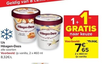 Carrefour Ijs häagen-dazs aanbieding