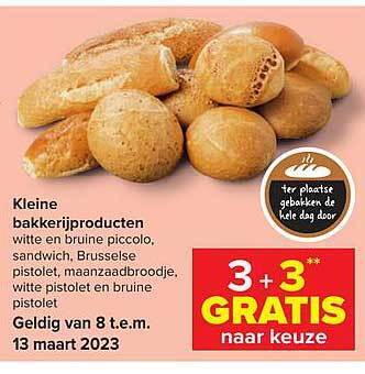 Carrefour Kleine bakkerijproducten aanbieding