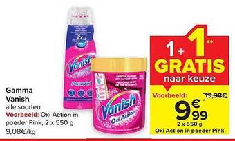 Carrefour Gamma vanish aanbieding