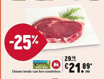 Delhaize Dunne Lende Van Lers Rundvlees aanbieding
