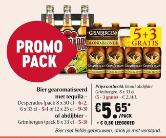 Delhaize Bier Gearomatiseerd Met Tequila aanbieding