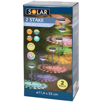 Action Solar tuinstekers op zonne-energie aanbieding