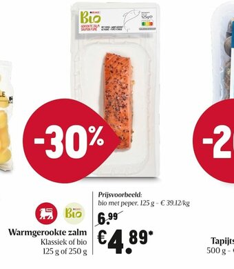 Delhaize Warmgerookte Zalm aanbieding