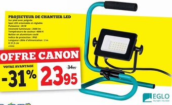 Projecteur de chantier LED