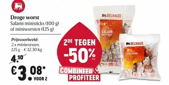 Delhaize Droge Worst 1 kg aanbieding