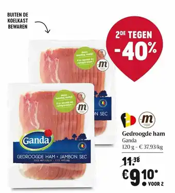 Delhaize Gedroogde Ham 1 kg aanbieding