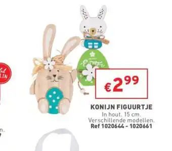 Konijn figuurtje 15 cm