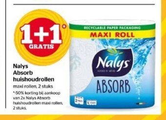 Spar Nalys Absorb huishoudrollen aanbieding
