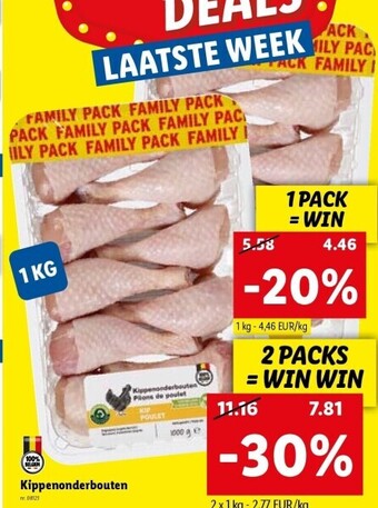 Lidl Kippenonderbouten aanbieding