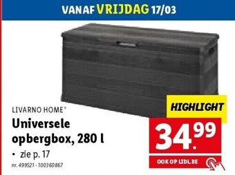 Lidl Universele opbergbox, 280 l aanbieding