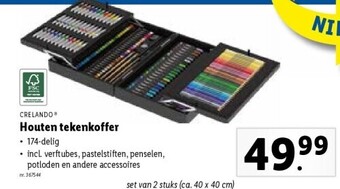 Lidl Houten tekenkoffer aanbieding