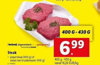 Lidl Steak aanbieding