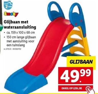 Lidl Glijbaan met wateraansluiting aanbieding