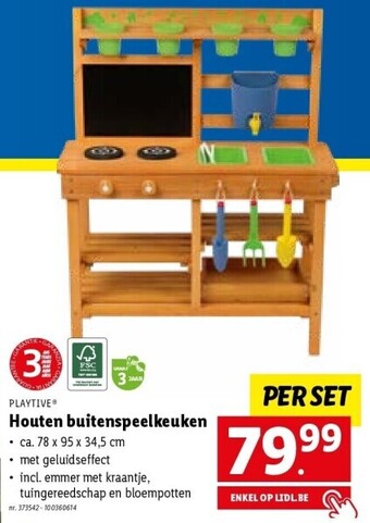 Lidl Houten buitenspeelkeuken aanbieding