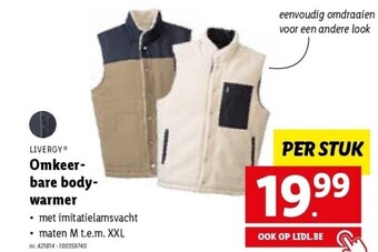 Lidl Omkeerbare bodywarmer aanbieding