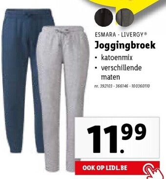 Lidl Joggingbroek aanbieding