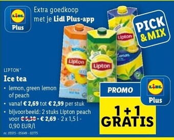 Lidl Ice tea aanbieding