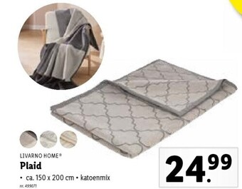 Lidl Plaid aanbieding