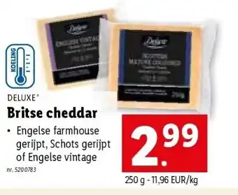 Lidl Britse cheddar aanbieding