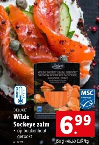 Lidl Wilde sockeye zalm aanbieding
