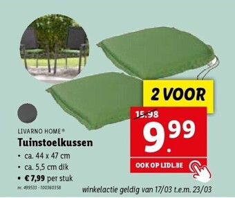 Lidl Tuinstoelkussen aanbieding