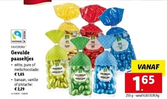 Lidl Gevulde paaseitjes aanbieding