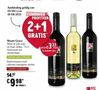 Mount Grace 75 cl