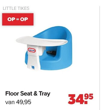 Baby-Dump Floor Seat & Tray aanbieding