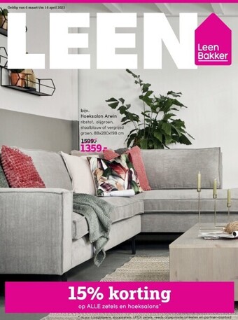 Leen Bakker Hoeksalon arwin aanbieding