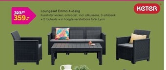 Leen Bakker Loungeset emma 4-delig aanbieding
