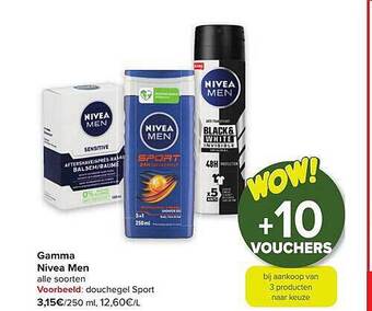 Carrefour Gamma nivea men aanbieding