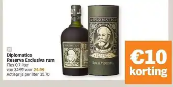 Diplomatico reserva exclusiva rum