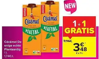 Carrefour Cécémel enige echte plantaardig aanbieding