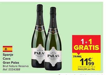 Carrefour Market Spanje cava gran palas aanbieding