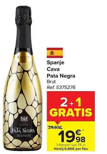 Carrefour Market Cava pata negra aanbieding