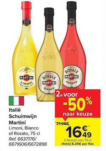 Carrefour Market Schuimwijn martini aanbieding