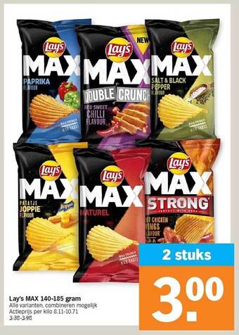 Albert Heijn Lay's max aanbieding