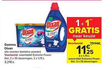 Carrefour Gamma dixan aanbieding