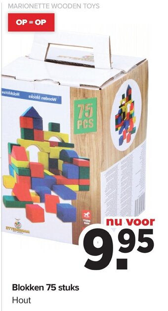 Blokken 75 stuks