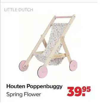 Baby-Dump Houten Poppenbuggy aanbieding