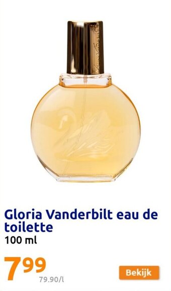 Action Gloria Vanderbilt Eau De Toilette 100ml aanbieding