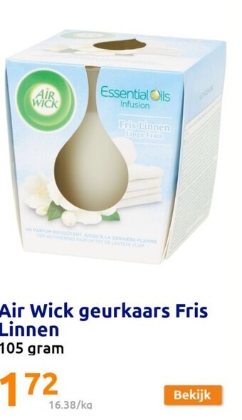 Action Air Wick Geurkaars Fris Linnen 105 gram aanbieding