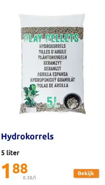 Action Hydrokorrels 5 Liter aanbieding