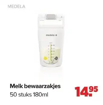 Melk bewaarzakjes 180ml