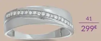 Auchan Demi-Alliance or Blanc 375 Millièmes et Diamants 1.60g 817241 - Existe en or Jaune 817228 aanbieding