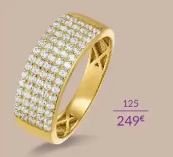 Bague or 375 Millièmes et Oxydes de Zirconium 2.32g 894058
